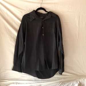 Van Heusen, L 16-16 1/2, Black/Brown